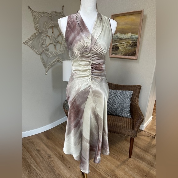 Retro 30s 40s Fitted midi dress SZ 2-4 - Picture 1 of 12